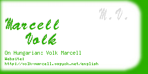 marcell volk business card